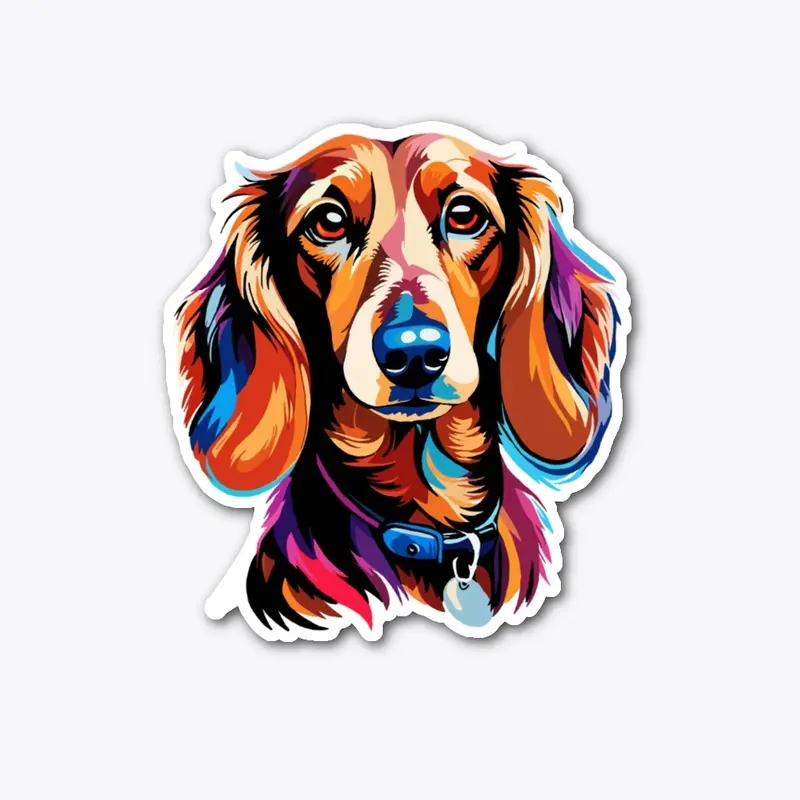 Colorful Dachshund