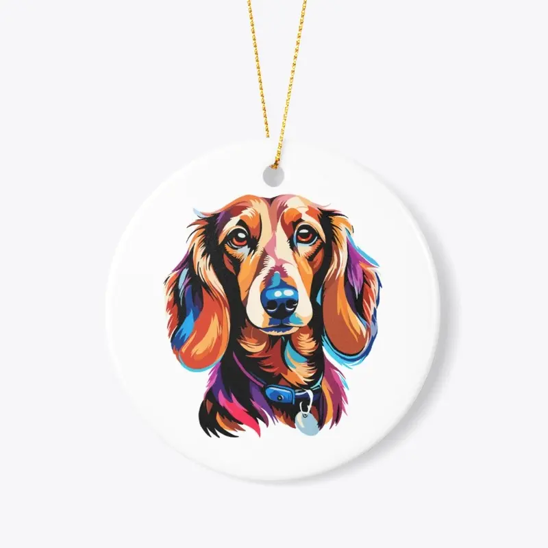 Colorful Dachshund